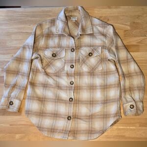 Plaid Button-Up Shirt